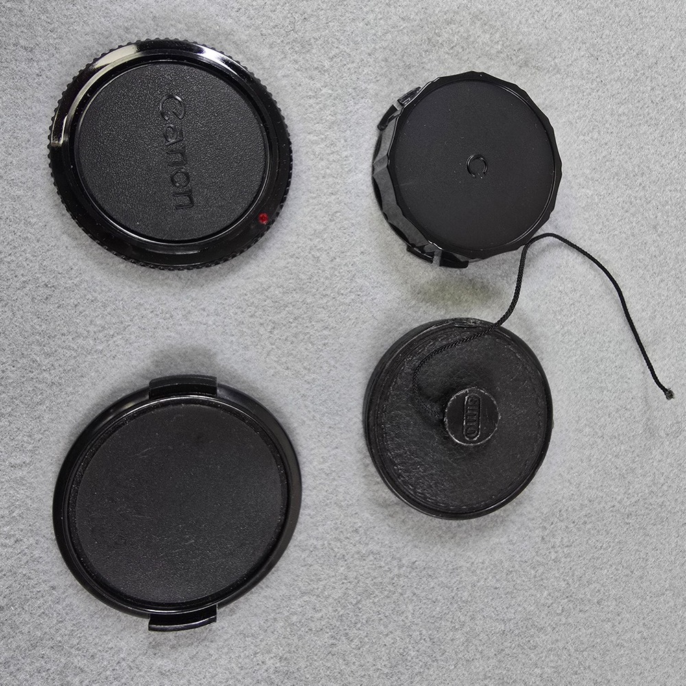 Canon/Sima Camera Lens Body Rear Caps Lot of 4 Black - Replacement Parts